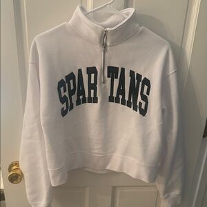 🍀 🍀 Spartans Cropped Quarterzip 🍀 🍀